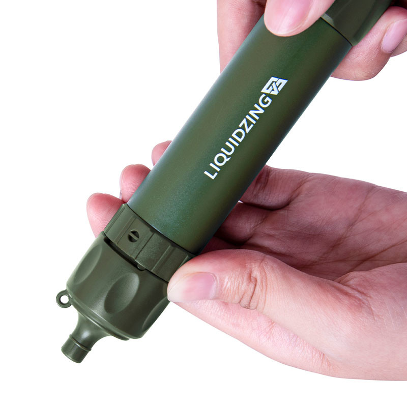 Tactical Gear Water Filter Straw For Hiking 0.01um Camping Filter Straw